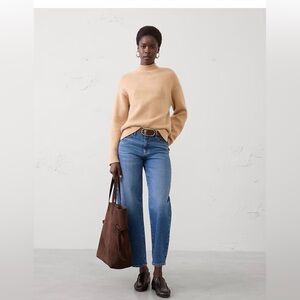 Banana Republic Factory Tan Roll Neck Sweater